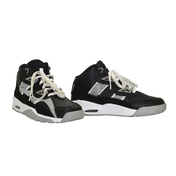 B0 NIKE AIR Trainer SC Boys Black/Light Smoke Grey/White Shoes DX3764-001 Sz 4Y