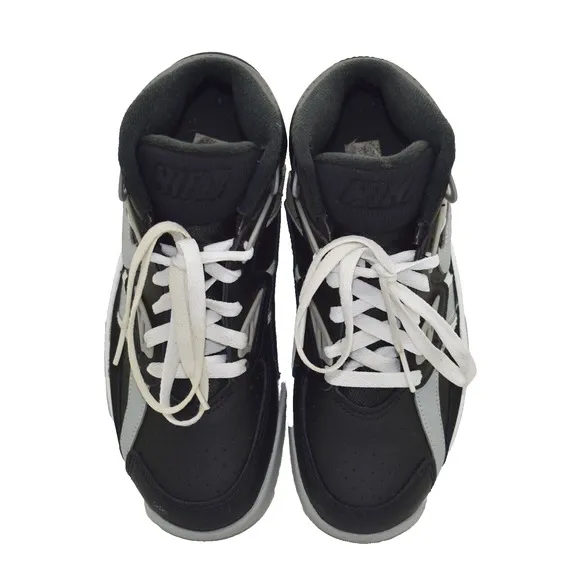 B0 NIKE AIR Trainer SC Boys Black/Light Smoke Grey/White Shoes DX3764-001 Sz 4Y