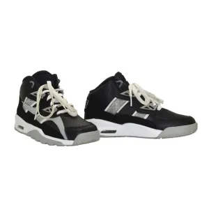 B0 NIKE AIR Trainer SC Boys Black/Light Smoke Grey/White Shoes DX3764-001 Sz 4Y