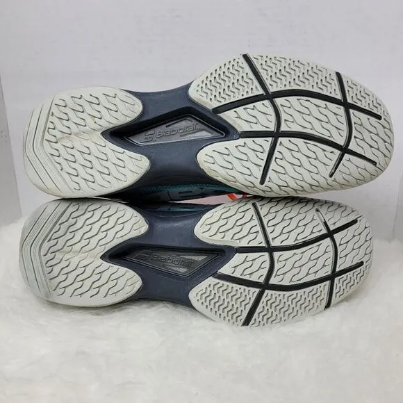 babolat Jet Mach II All Court Mens Black Blue OrthoLite Sneakers Shoes Size 12