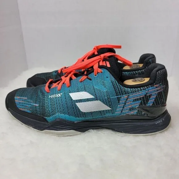 babolat Jet Mach II All Court Mens Black Blue OrthoLite Sneakers Shoes Size 12