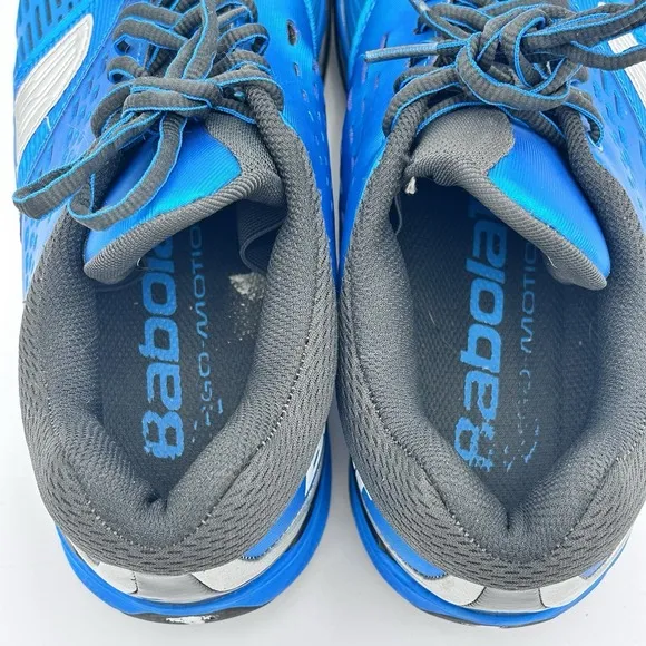 Babolat Kompressor All Court Tennis Shoes Ergo-Motion Mens US Sz 8.5 EU 42 Blue