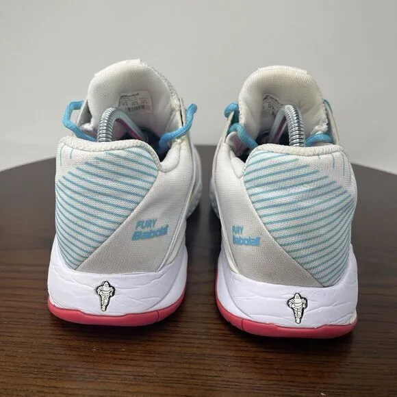 Babolat Shoes Women's 7.5 White Blue Propulse Fury All Court Tennis 31S21477‎