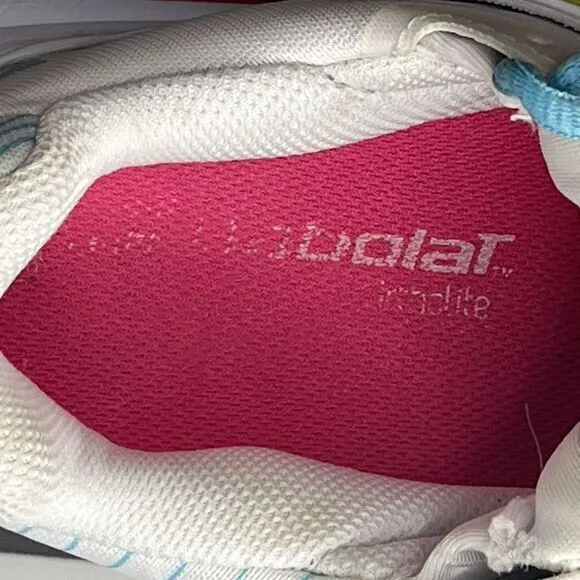 Babolat Shoes Women's 7.5 White Blue Propulse Fury All Court Tennis 31S21477‎