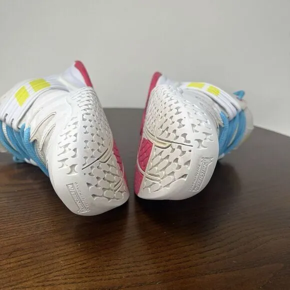 Babolat Shoes Women's 7.5 White Blue Propulse Fury All Court Tennis 31S21477‎