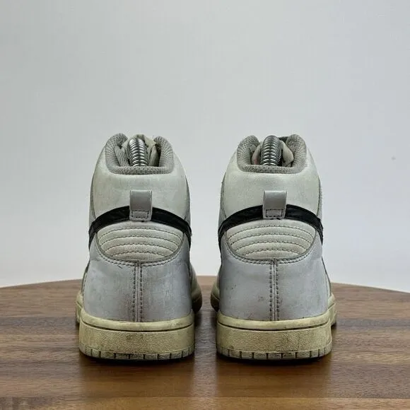 Big Kids Nike Dunk High Football Gray Athletic Sneakers‎ Shoes Size 2 Y GUC