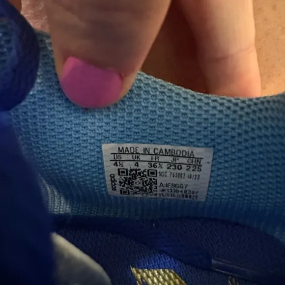 Boy’s Adidas Messi Blue Athletic Soccer Shoes