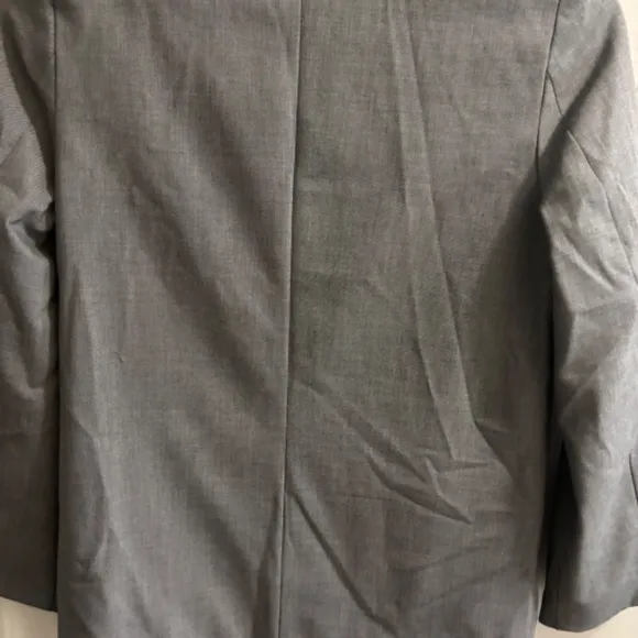 Boys Chaps Grey 2PC Suit Jacket (Size - 14) Pants (Size 12)