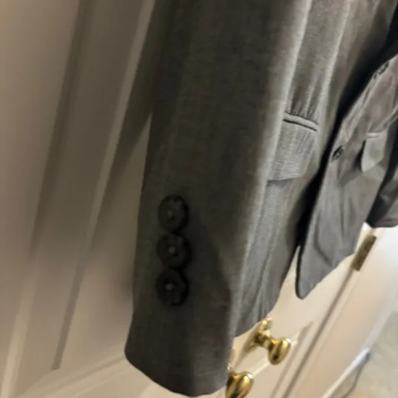Boys Chaps Grey 2PC Suit Jacket (Size - 14) Pants (Size 12)