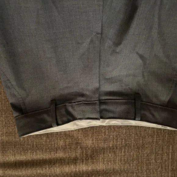 Boys Chaps Grey 2PC Suit Jacket (Size - 14) Pants (Size 12)