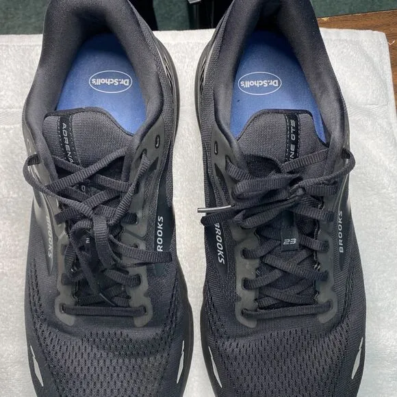 Brooks Adrenaline GTS 23 Black Running Shoes Mens 15 Sporty 110911-1D-020