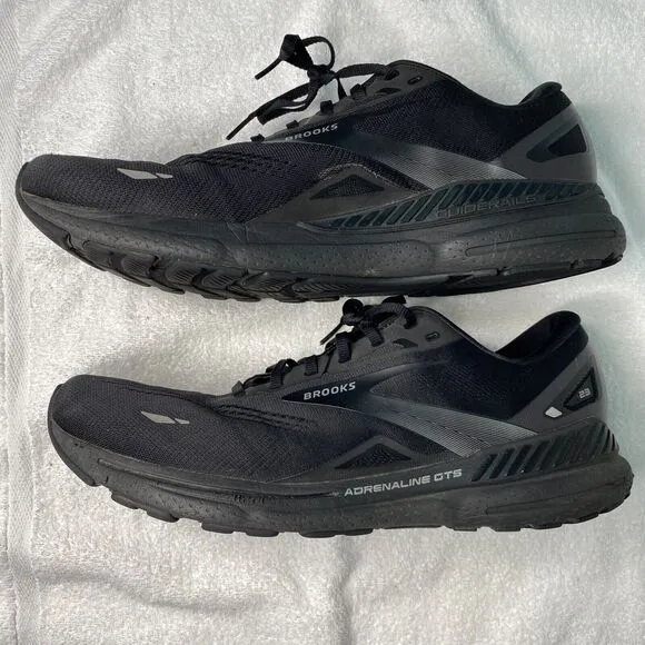 Brooks Adrenaline GTS 23 Black Running Shoes Mens 15 Sporty 110911-1D-020