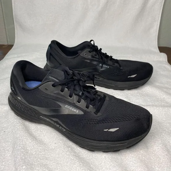Brooks Adrenaline GTS 23 Black Running Shoes Mens 15 Sporty 110911-1D-020