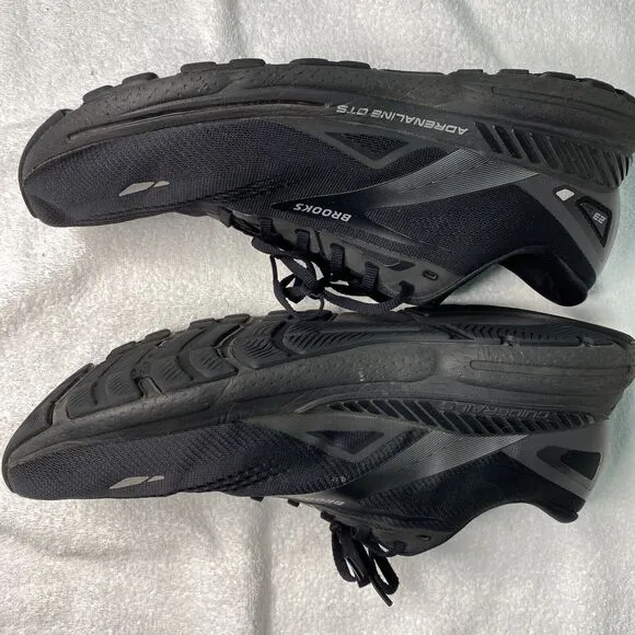 Brooks Adrenaline GTS 23 Black Running Shoes Mens 15 Sporty 110911-1D-020