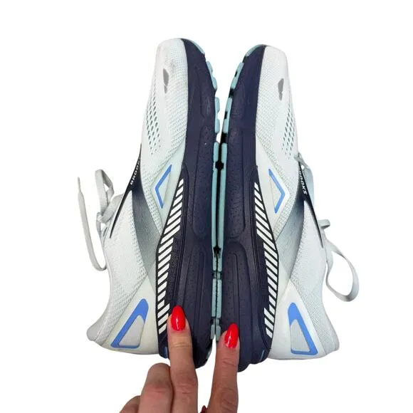 Brooks Adrenaline GTS 23 Running Shoes Men’s 11.5 Wide Light Blue Navy Running