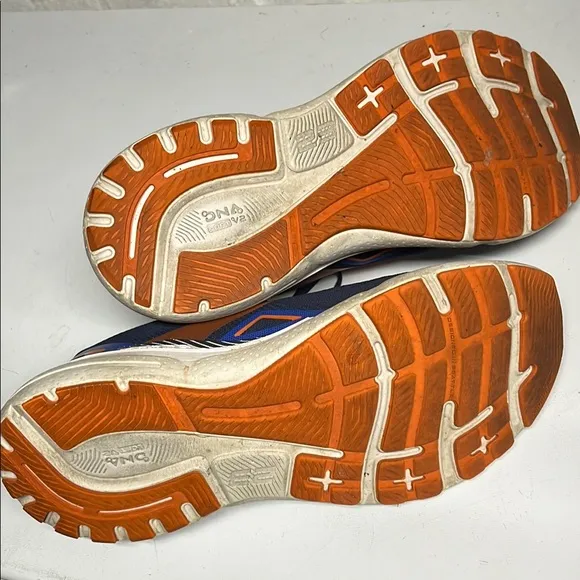 Brooks Blue and Orange Sneakers for Athletic Performance