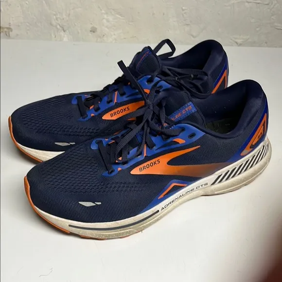 Brooks Blue and Orange Sneakers for Athletic Performance