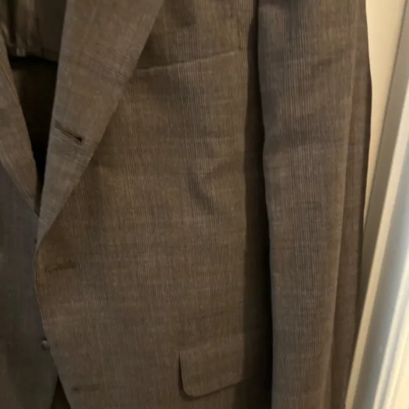 BROOKS BROTHERS Brookstretch 346 SIZE 42R BROWN PLAID 2 BUTTON WOOL SPORTCOAT