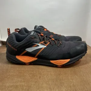 Brooks Cascadia 13 Men Size 15 Trail Running Shoes Grey Orange Black