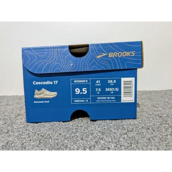 Brooks Cascadia 17 Womens Trail Running Shoes Size 9.5 B