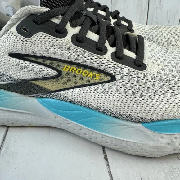 Brooks Coconut/Forged Iron/Yellow Glycerin 21 Road Running Shoes Size 9.5 D