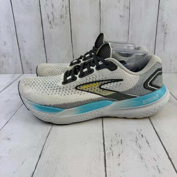 Brooks Coconut/Forged Iron/Yellow Glycerin 21 Road Running Shoes Size 9.5 D