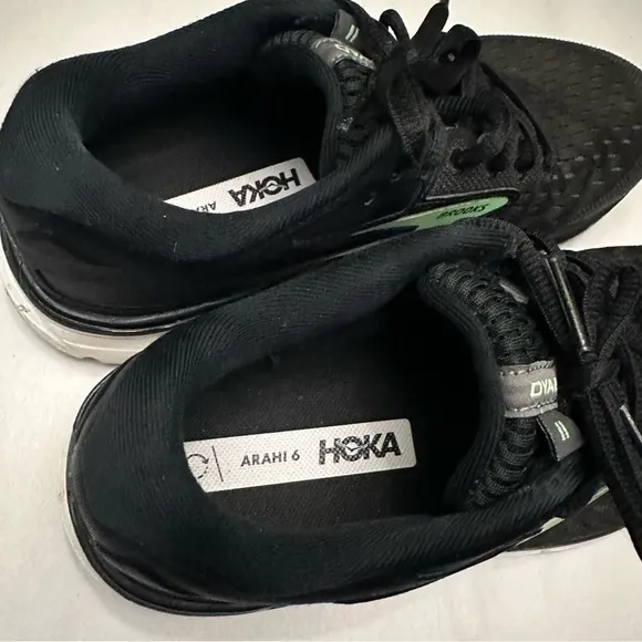 Brooks Dyad 11 Road Running Shoes Women's 7.5 in Black and Green