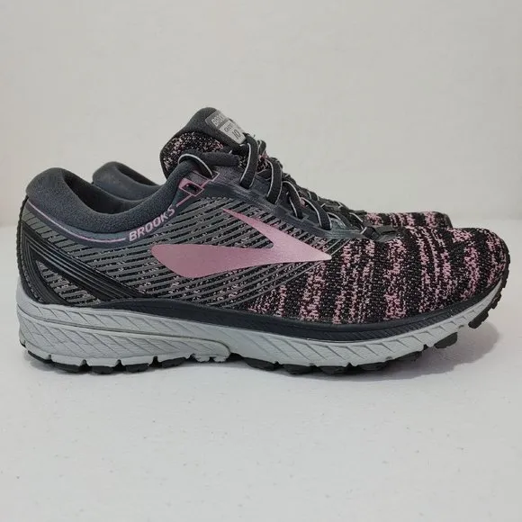 Brooks Ghost 10 DNA Running Gym Shoes Grey / Rose / Rose Gold Women's Si…