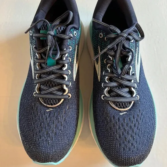 Brooks Ghost 11 Sneakers Running Shoes Navy Blue Womens Size 10 B NEW Retired