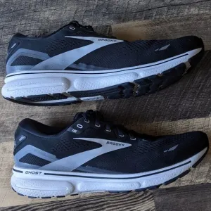 Brooks Ghost 15 Running Shoes Black White Size 13 Men’s