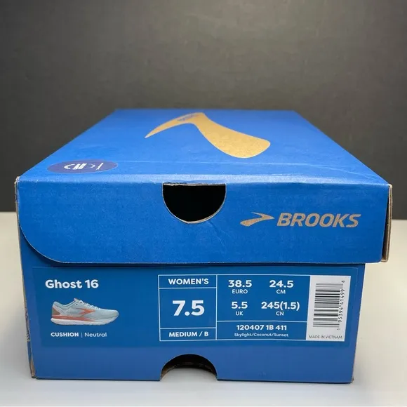 Brooks Ghost 16 Skylight Coconut Sunset Women Road Running Shoes 1204071B-411