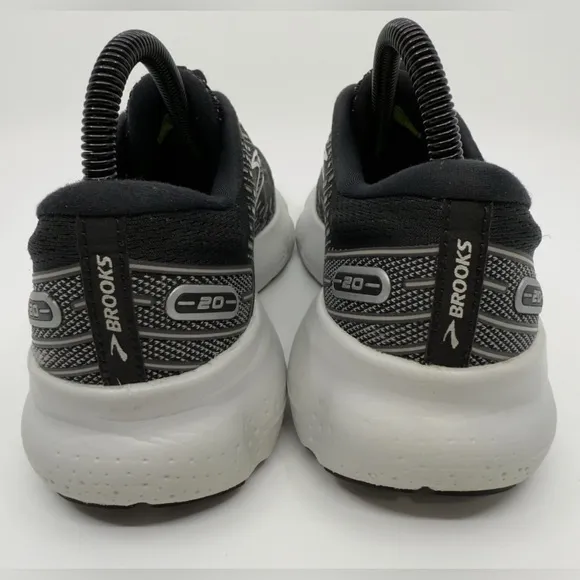 Brooks Glycerin 20 Road Running Shoes Womens 7.5 7 1/2 B Black Gray Sneakers