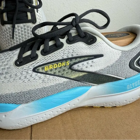 Brooks Glycerin 21 Mens 9 Shoes Coconut Forged Iron Yellow Road Running Neutral