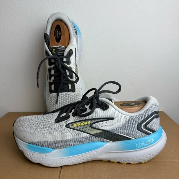 Brooks Glycerin 21 Mens 9 Shoes Coconut Forged Iron Yellow Road Running Neutral