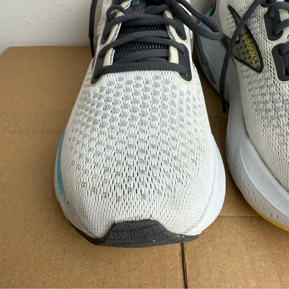 Brooks Glycerin 21 Mens 9 Shoes Coconut Forged Iron Yellow Road Running Neutral