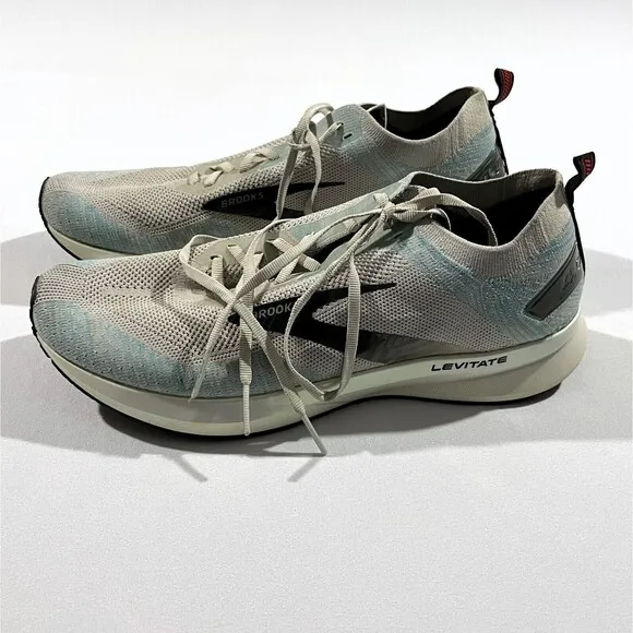 Brooks Levitate 4 Grey Men's Running Active Gym Sneakers Shoes Sz 12 D