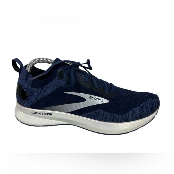 Brooks Levitate 4 Mens Size 8.5 Blue Running Sneakers Lace Up 1103451D439 Gym