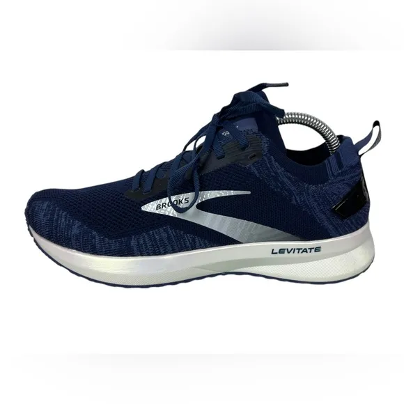 Brooks Levitate 4 Mens Size 8.5 Blue Running Sneakers Lace Up 1103451D439 Gym