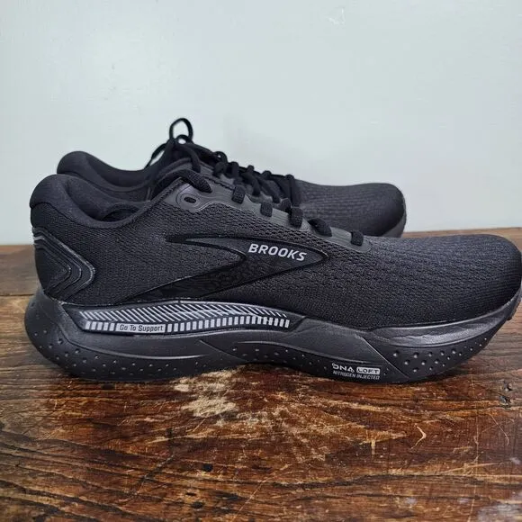 Brooks Womens Glycerin GTS 21 Size 11 Wide Black/ Ebony