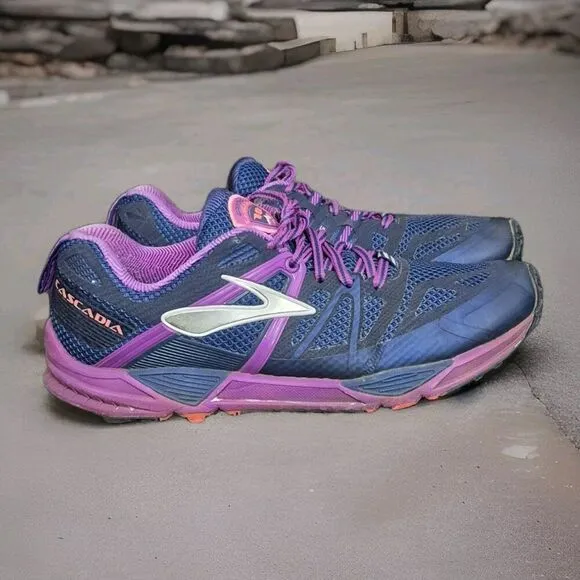 Brooks Cascadia 10 Athletic Trail Running Shoes Women's Size 8 5