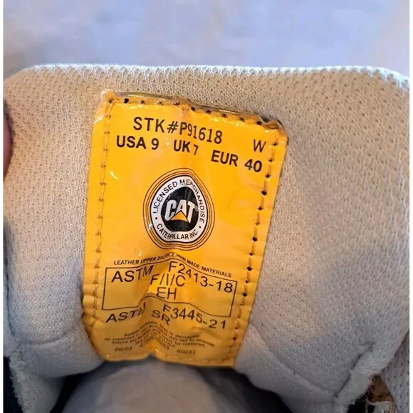 Caterpillar Streamline Court Mid CT Sundance Nubuck Boots Womens Size 9 New, Box