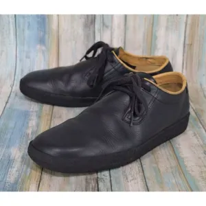 Clarks Ashcott Men's Black Leather Boot Shoes Size 9.5 RARE Wallabee