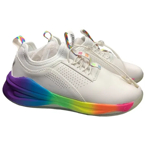 Clove Rainbow Nurse Shoes White Nursing Sneakers Women's Size 7.5