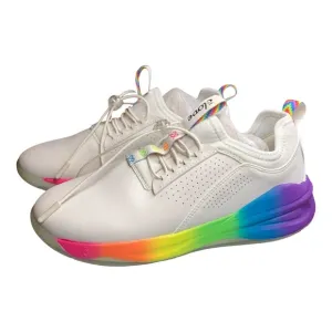 Clove Rainbow Nurse Shoes White Nursing Sneakers Women's Size 7.5