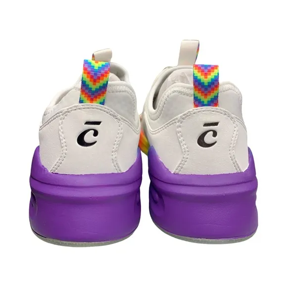Clove Rainbow Nurse Shoes White Nursing Sneakers Women's Size 7.5