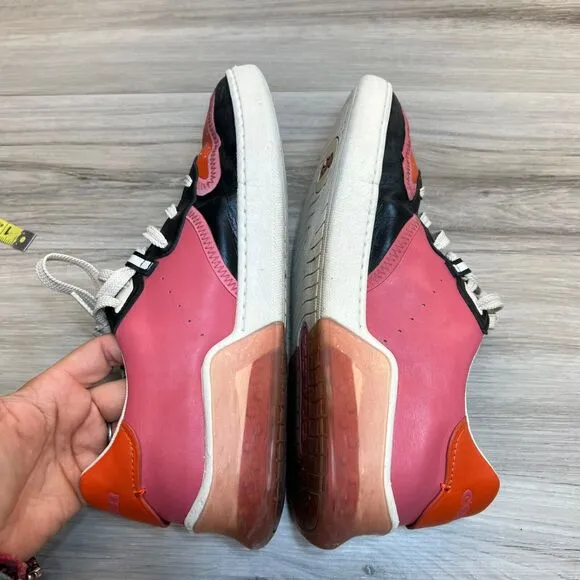 COACH Citysole Leather Court Women's Size 10B Bright Colorful Pink Orange Shoes