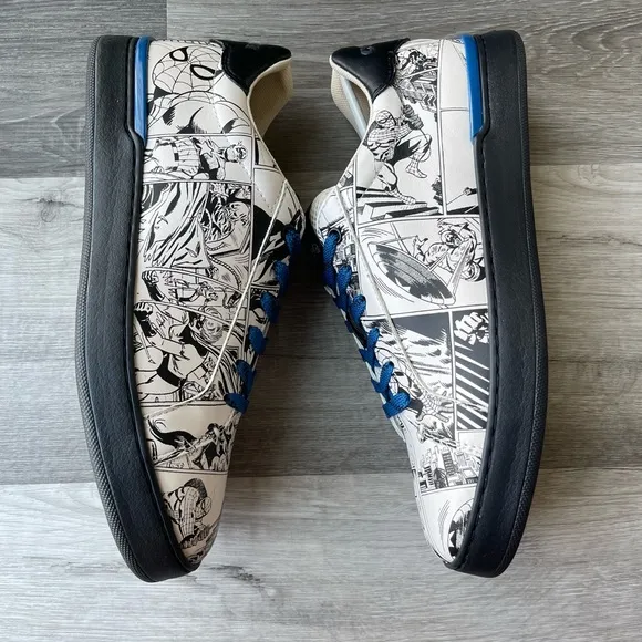 Coach Men’s Shoes Size 8D X Marvel Comic Book Sneakers Limited Edition