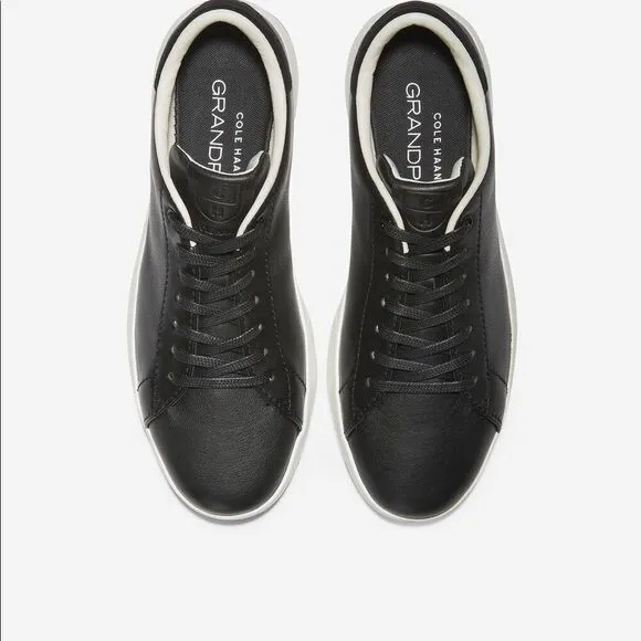 Cole Haan grandpro tennis sneakers black leather NIB