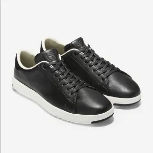 Cole Haan grandpro tennis sneakers black leather NIB