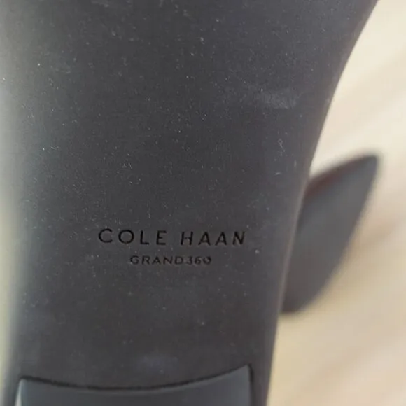 Cole Haan Shoes Leather 9 Brown Ankle Bootie Crocodile Embossed Grand Ambition